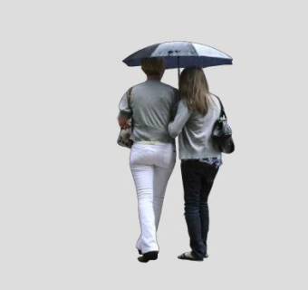 撑伞的女人SU模型下载_sketchup草图大师SKP模型