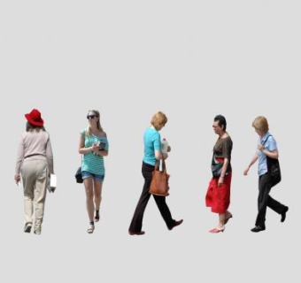 女孩和妇女SU模型下载_sketchup草图大师SKP模型