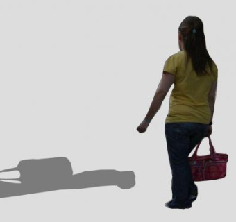 长发妇女SU模型下载_sketchup草图大师SKP模型