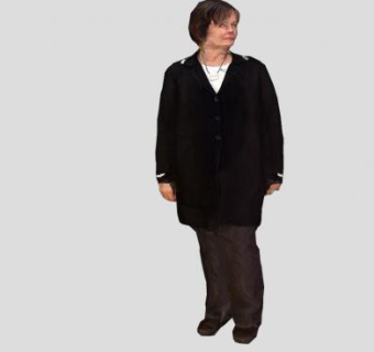 中年短发妇女SU模型下载_sketchup草图大师SKP模型