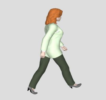 休闲装女人SU模型下载_sketchup草图大师SKP模型