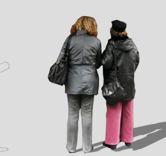 现代女性SU模型下载_sketchup草图大师SKP模型