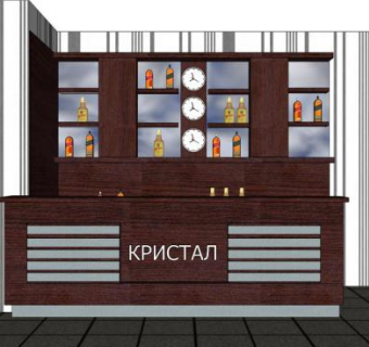 开放式吧台酒吧SU模型下载_sketchup草图大师SKP模型
