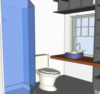 现代卫浴装修SU模型下载_sketchup草图大师SKP模型