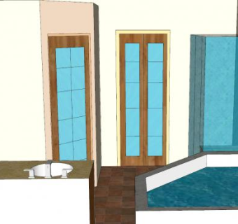卡西迪浴室装修卫浴SU模型下载_sketchup草图大师SKP模型