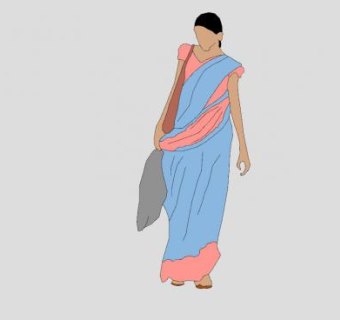 2D女人SU模型下载_sketchup草图大师SKP模型