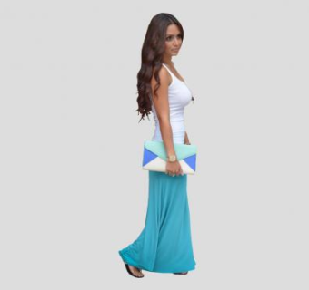 时尚长发女士SU模型下载_sketchup草图大师SKP模型