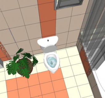 我的浴室卫浴装修SU模型下载_sketchup草图大师SKP模型