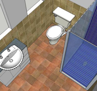卫浴装修浴厕盆SU模型下载_sketchup草图大师SKP模型
