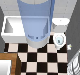 现代浴室卫浴装修SU模型下载_sketchup草图大师SKP模型