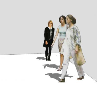 写实人物女士SU模型下载_sketchup草图大师SKP模型