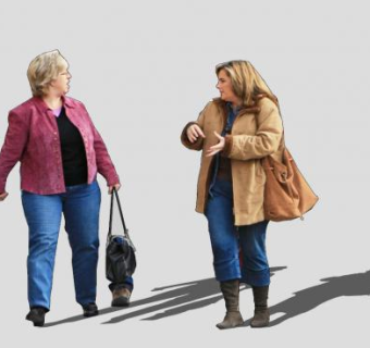 写实人物中年女人SU模型下载_sketchup草图大师SKP模型