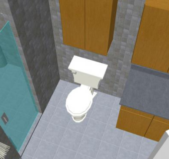 现代主浴室装修SU模型下载_sketchup草图大师SKP模型