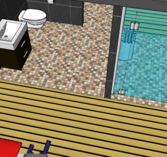 浴室健身桑拿装修SU模型下载_sketchup草图大师SKP模型