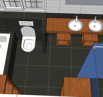 简约风格卫生间SU模型下载_sketchup草图大师SKP模型
