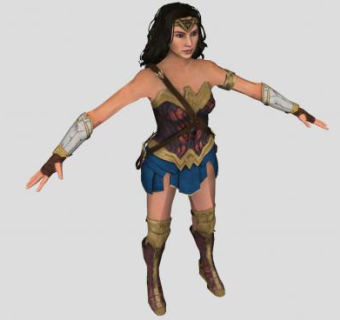 神奇女侠SU模型下载_sketchup草图大师SKP模型