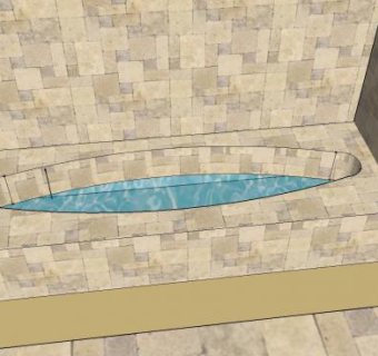 混搭风卫浴卫生间SU模型下载_sketchup草图大师SKP模型