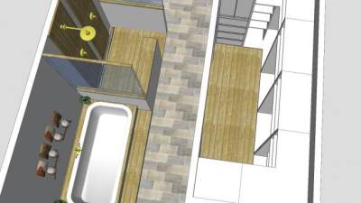 主卧室浴室更衣室SU模型下载_sketchup草图大师SKP模型
