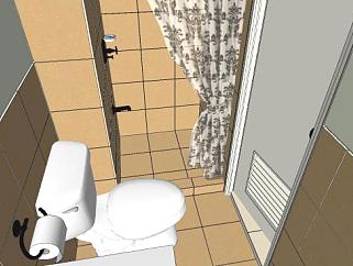 卫生间浴室<em>淋浴</em>SU模型下载_sketchup草图大师SKP模型