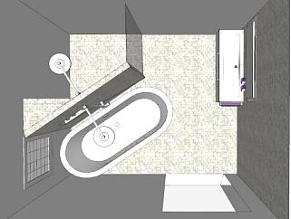 卫生间<em>更衣</em>室浴室SU模型下载_sketchup草图大师SKP模型