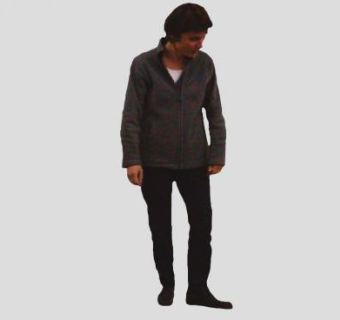 短发妇女SU模型下载_sketchup草图大师SKP模型