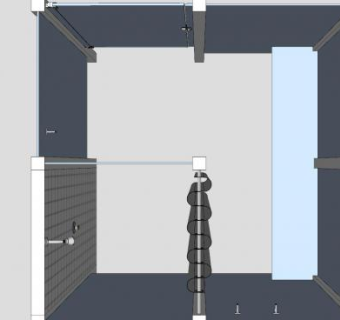 浴室更衣室淋浴间SU模型下载_sketchup草图大师SKP模型