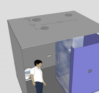 更衣室淋浴房SU模型下载_sketchup草图大师SKP模型