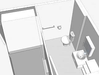 淋浴房浴室<em>更衣</em>室SU模型下载_sketchup草图大师SKP模型