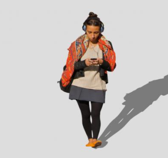 写实女人人物SU模型下载_sketchup草图大师SKP模型