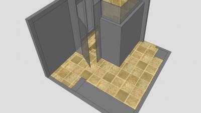 卫生间浴室更衣室SU模型下载_sketchup草图大师SKP模型