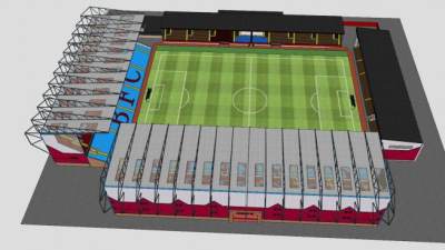 足球场SU模型下载_sketchup草图大师SKP模型