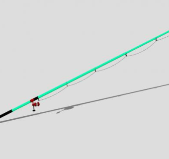 绿色垂钓工具SU模型下载_sketchup草图大师SKP模型
