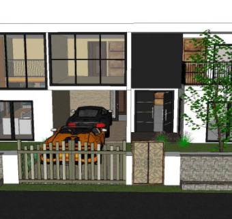 皇家住宅别墅外观SU模型下载_sketchup草图大师SKP模型
