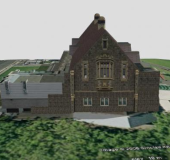 墨尔本文法学校纪念堂SU模型下载_sketchup草图大师SKP模型