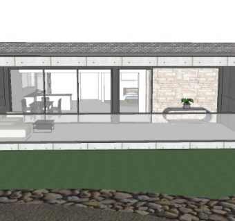 现代海滨别墅SU模型下载_sketchup草图大师SKP模型