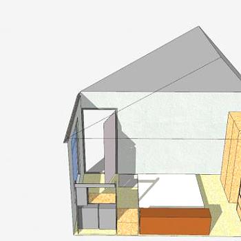 沃特福德卧室装修SU模型下载_sketchup草图大师SKP模型