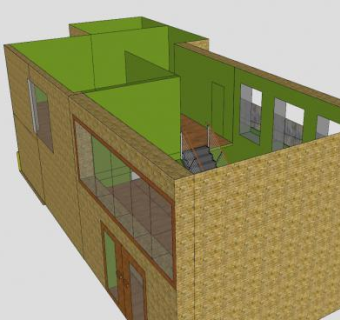 家装室内房子SU模型下载_sketchup草图大师SKP模型