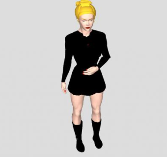 星际迷航女性人物SU模型下载_sketchup草图大师SKP模型