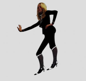 女性时尚人物SU模型下载_sketchup草图大师SKP模型