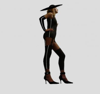 西方女士SU模型下载_sketchup草图大师SKP模型