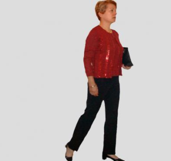 2D中年妇女SU模型下载_sketchup草图大师SKP模型