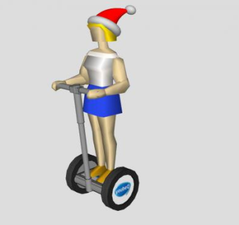 积木女孩SU模型下载_sketchup草图大师SKP模型