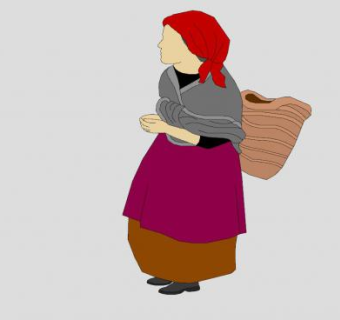 2D苏格兰老人SU模型下载_sketchup草图大师SKP模型