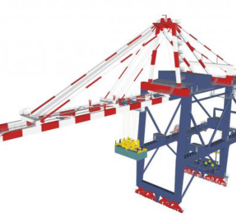 集装箱岸桥SU模型_su模型下载 草图大师模型_SKP模型