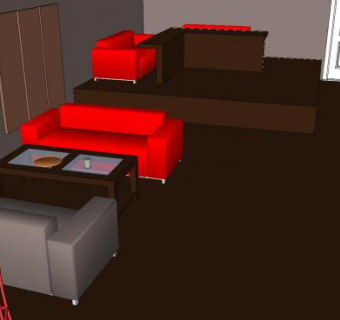 比萨饼餐饮店装修SU模型下载_sketchup草图大师SKP模型