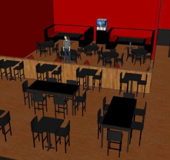 大型中式装修餐厅SU模型下载_sketchup草图大师SKP模型