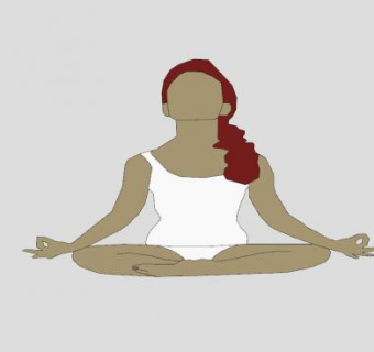 2D瑜伽女SU模型下载_sketchup草图大师SKP模型