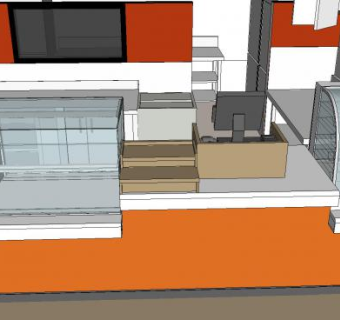 家庭式餐厅SU模型下载_sketchup草图大师SKP模型
