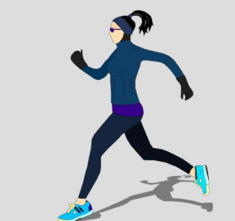 马拉松运动员女性SU模型下载_sketchup草图大师SKP模型