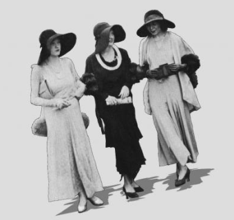 1930年代欧洲女士SU模型下载_sketchup草图大师SKP模型